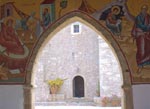 Prophets & Doorway, Monastery, Crete, Greece
